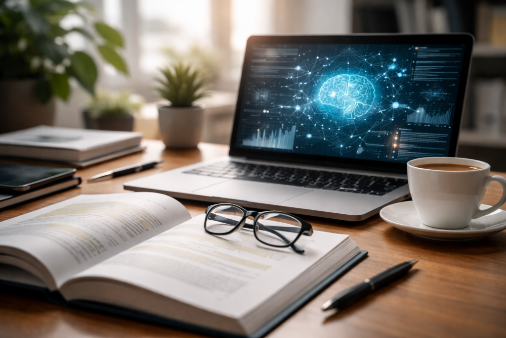 arbeiten mit ki buch - Moderne Arbeitsumgebung mit Technologie